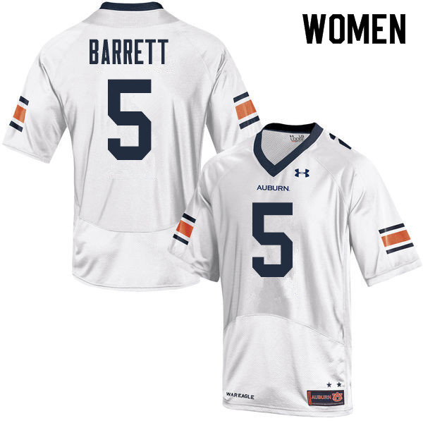 Women Auburn Tigers #5 Devan Barrett College Football Jerseys Sale-White